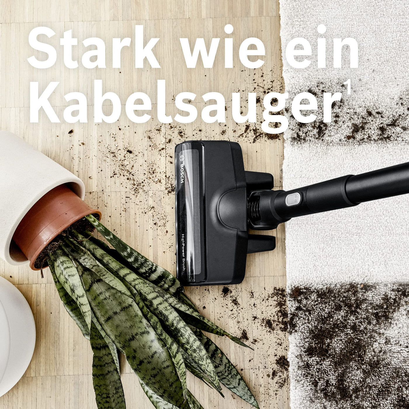 Bosch Akku-Staubsauger Unlimited Gen2 Serie 8 BKS8214W, beutellos, bis 45 Min Laufzeit, austauschbarer Akku, LED-Beleuchtung, automatische Anpassung an alle Bodenarten, XXL-Polsterdüse, weiß