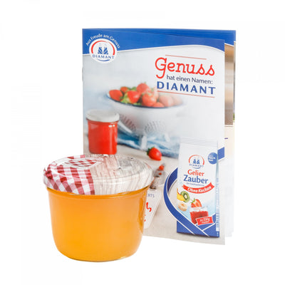 MamboCat 25er 230 ml Sturzglas-Set | Einmachgläser + Twist-Off-Deckel Holz-Herz rotkariert + GRATIS Rezeptheft | einkochen & konservieren | backofengeeignet