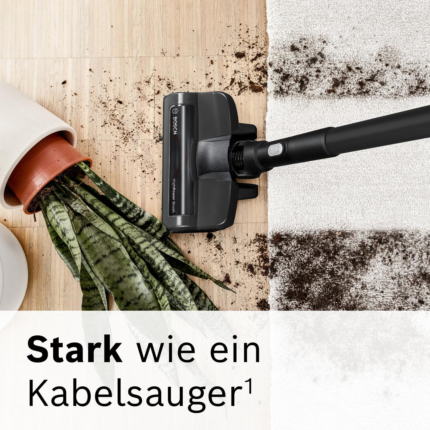 Bosch Akku-Staubsauger Unlimited Gen2 Serie 8 BSS825ALL, beutellos, bis 45 Min Laufzeit, austauschbarer Akku, Schnellladegerät, Hartboden-Softdüse mit LED, XXL-Polsterdüse, Fugendüse, weiß