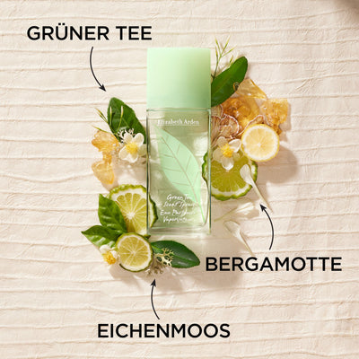 Elizabeth Arden - Green Tea, Eau de Parfüm, Parfüm mit Naturessenzen wie Grüner Tee und Bergamotte, erfrischend, blumig und zitrusartiger Duft, weckt die Sinne, belebt - 100 ml