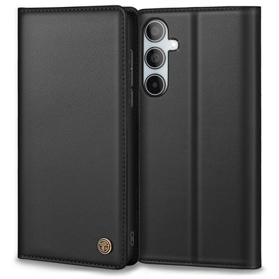 Handyhülle für Samsung Galaxy A35 5g Hülle, Premium Lederhülle Schutzhülle Tasche für Samsung A35 Hülle Wallet Kartenfach Standfunktion Klappbar Flip Case für Galaxy A35 5g Hülle, Schwarz