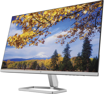 HP M27f Monitor - 27 Zoll Bildschirm, Full HD IPS Display, 75Hz, 5ms Reaktionszeit, VGA, 2xHDMI, silber/schwarz