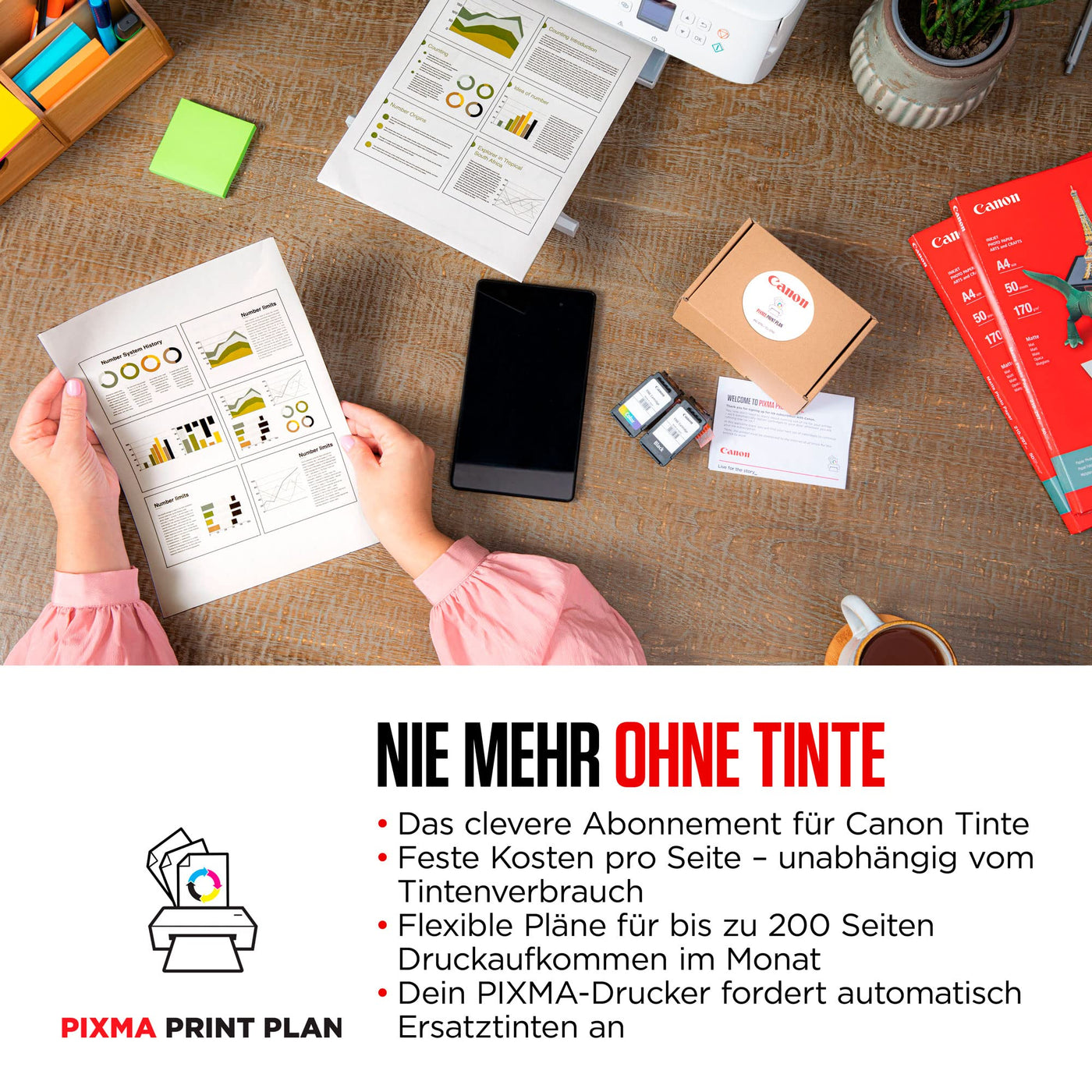 Canon PIXMA TS5351i Multifunktionsdrucker 3in1 Drucker/Kopierer/Scanner, WLAN, Randlosfotos, kabelloses Drucken/Scannen via Cloud + Smartphone, Duplex, 2. Einzug, PIXMA Print Plan kompatibel, weiß