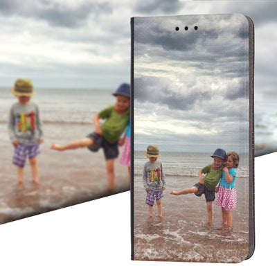 Hülle mit deinem Wunschmotiv für Huawei P8 Lite 2015 Handyhülle personalisiert mit eigenem Motiv Design Bild Smart Magnet Flipcase zum klappen