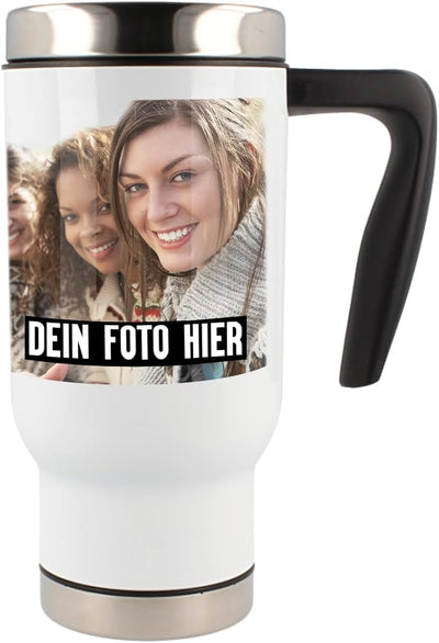 Mugvilla Thermobecher Bedrucken und Personalisieren mit Foto - praktischer Handgriff