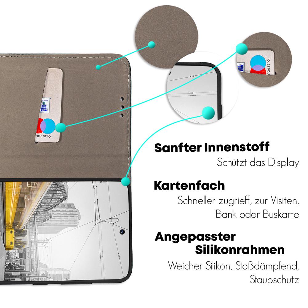 Handyhülle für iPhone 7 / 8 personalisierte Hülle mit eigenem Bild Motiv Design Smart Magnet Klapphülle