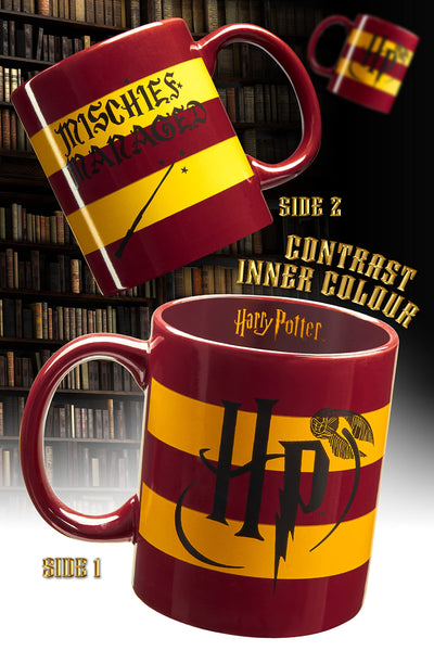 Harry Potter Tasse Gryffindor, Kaffeebecher und Socken Geschenke Set (Gryffindor)