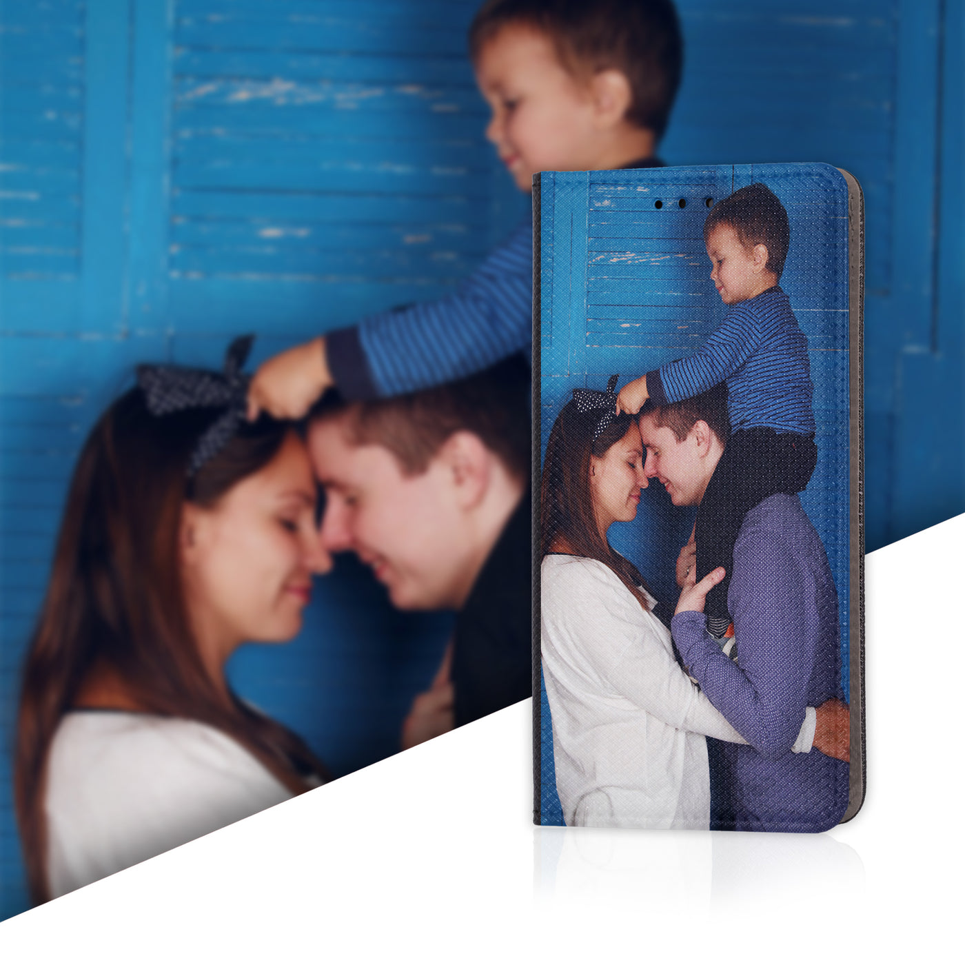 Handyhülle für Xiaomi Redmi 9T personalisierte Hülle mit eigenem Bild Motiv Design Smart Magnet Klapphülle